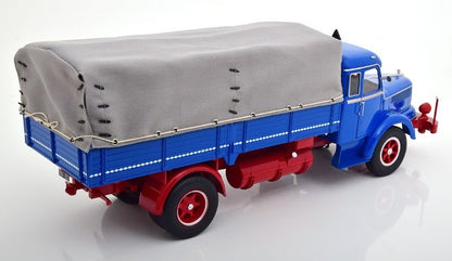 RK180131 ROAD KINGS 1:18 Krupp Titan SWL 80 Canvas Top 1950-1954 Blue/Red