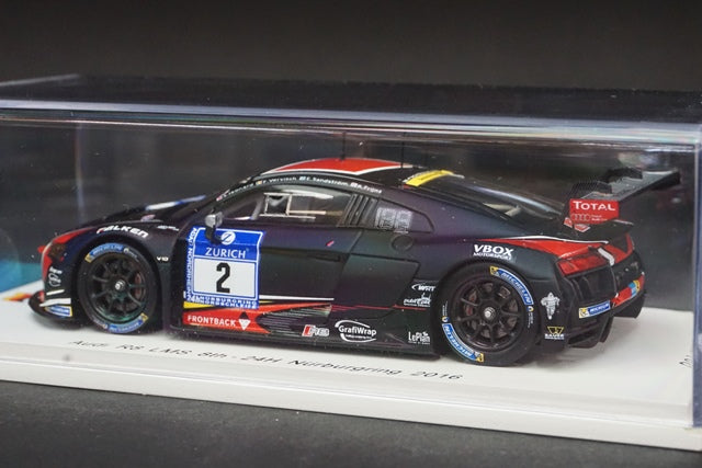 1:43 SPARK SG238 Audi R8 LMS Nurburgring 24h 2016 #2 model car