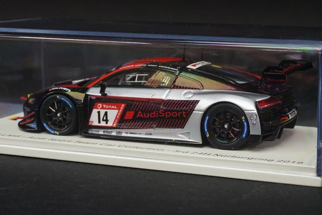 1:43 SPARK SG523 Audi R8 LMS Sport Team Car Collection Nurburgring 24h 2019 #14