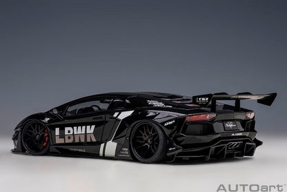 79244 AUTOart 1:18 Liberty Walk LB-WORKS Lamborghini Aventador Limited Edition Black LBWK