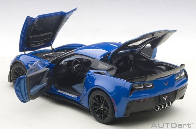 71265 AUTOart 1:18 Chevrolet Corvette (C7) Z06 Blue model cars