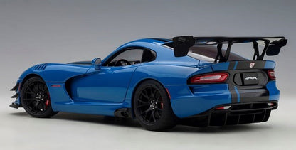 71734 AUTOart 1:18 Dodge Viper ACR Blue / Black Stripe model cars