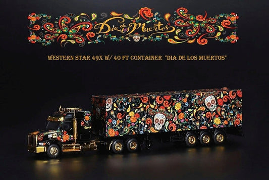 MGT00400-L TSM MINI-GT 1:64 Western Star 49X 40ft Container "Day of the Dead" LHD North America Limited