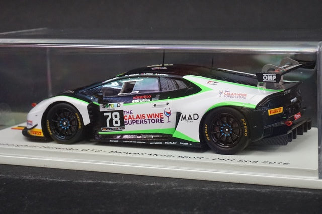 1:43 SPARK SB293 Lamborghini Huracan GT3 Barwell Motorsport SPA 24h 2016 #78