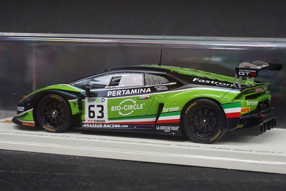 1:43 SPARK SB297 Lamborghini Huracan GT3 GRT Grasser Racing Team SPA 24h 2017 #63