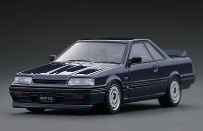 IG2087 ignition model 1:43 Nissan Skyline GTS-R R31 Blue Black With Mr.Hoshino