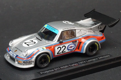 1:43 EBBRO 44308 Porsche 911 RSR Turbo LM 24h 1974 #22 Martini model car