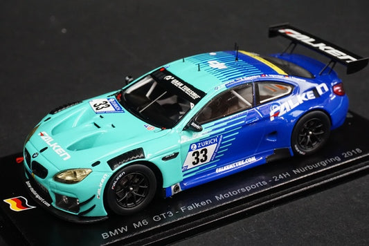 1:43 SPARK SG411 BMW M6 GT3 Falken Motorsport Nurburgring 24h 2018 #33 model car