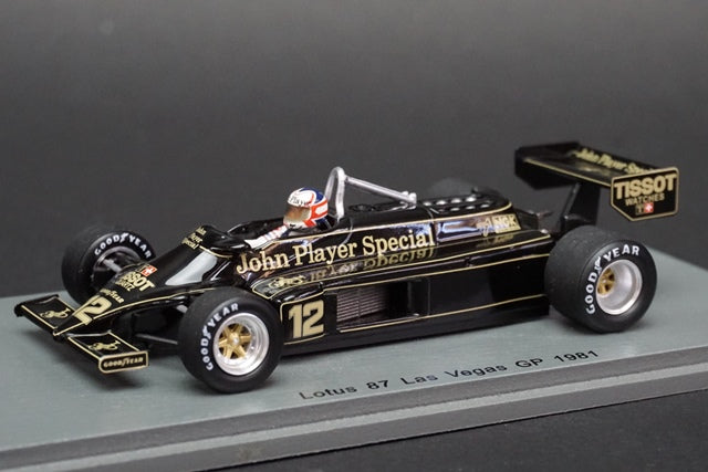 1:43 SPARK S5358 Lotus 87 #12 US GP 1981 Nigel Mansell model car