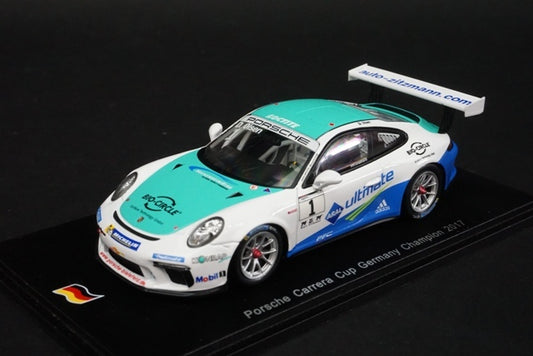 1:43 SPARK SG262 Porsche 911 GT3 Cup No.1 Carrera Cup Champion 2017