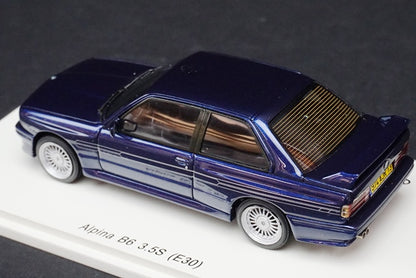 1:43 SPARK S2805 Alpina B6 3.5S E30 Blue model car