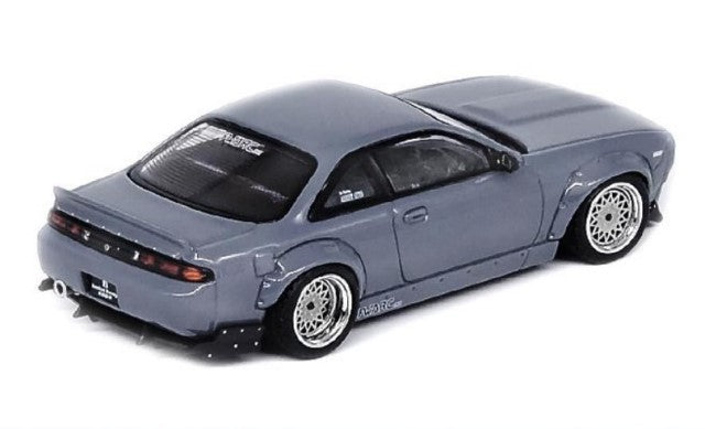 IN64-S14B-GREY INNO MODELS 1:64 Nissan Silvia S14 ROCKET BUNNY BOSS AERO Gray