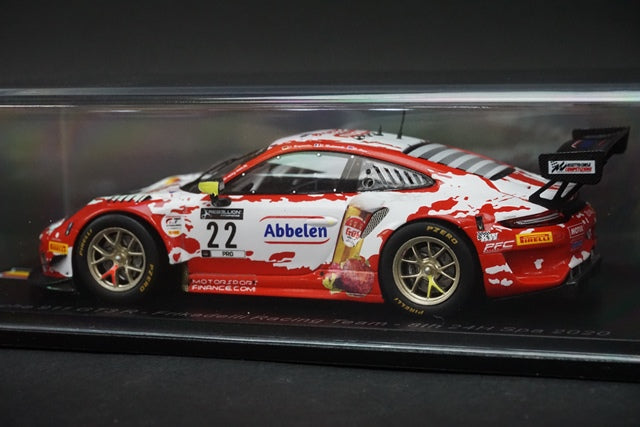 1:43 SPARK SB376 Porsche 911 GT3R Frikadlli Racing Team 8th SPA 24h 2020 #22