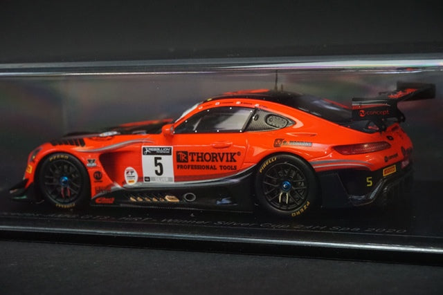 1:43 SPARK SB383 Mercedes AMG GT3 HRT Silver Cup Winner SPA 24h 2020 #5