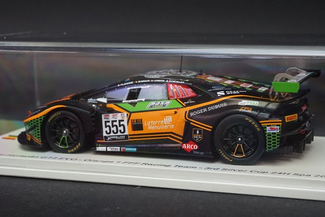 1:43 SPARK SB386 Lamborghini Huracan GT3 EVO Orange 1 FFF Racing Team Silver Cup