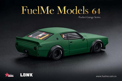 FM64007PG-02 Fuelme Models 1:64 Nissan Skyline LBWK KPGC110 Kenmeri Zero fighter