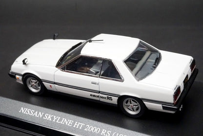 1:43 AOSHIMA DISM 076637 Nissan Skyline HT 2000 RS (KDR30) 1981 White