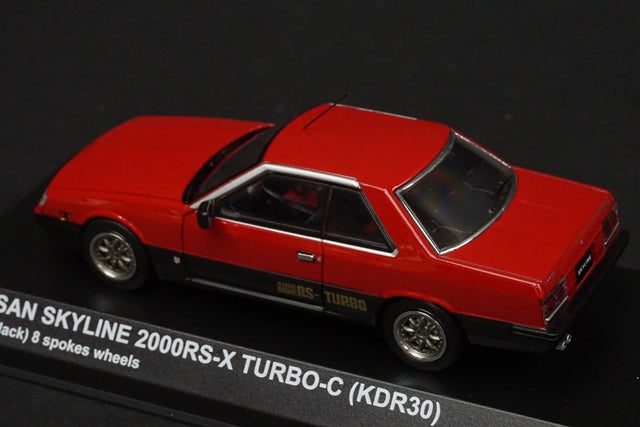 1:43 KYOSHO KS03601RG Nissan Skyline 2000RS-X Turbo C (KDR30) Red/Black 8-spoke Wheel