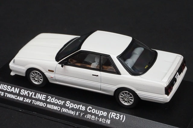 1:43 KYOSHO KS03707NW Nissan Skyline 2000 GTS NISMO R31 White Pearl