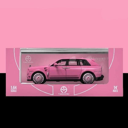 TM Time Micro 1:64 Rolls Royce Cullinan Baby Pink model car