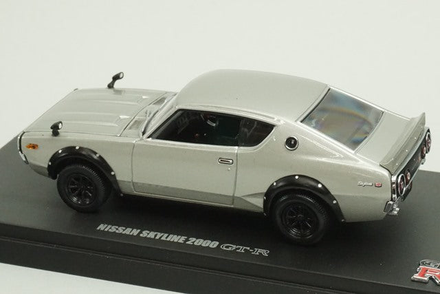 1:43 KYOSHO 03116S Nissan Skyline 2000GT-R (KPGC110) Wide Wheel Silver