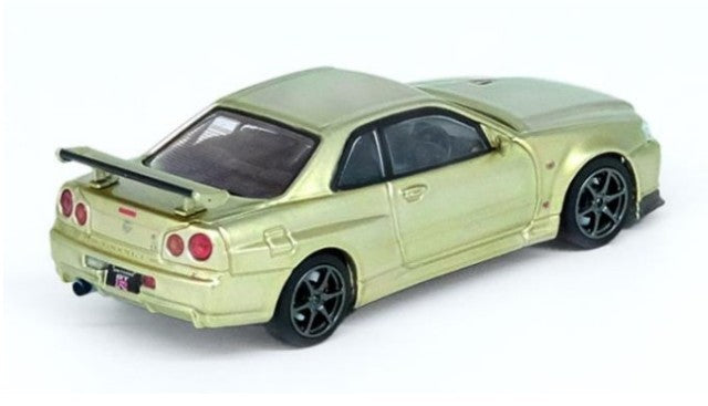 IN64-R34VS-MJADE INNO MODELS 1:64 Nissan Skyline GT-R R34 V-Spec II Nur Millennium Jade