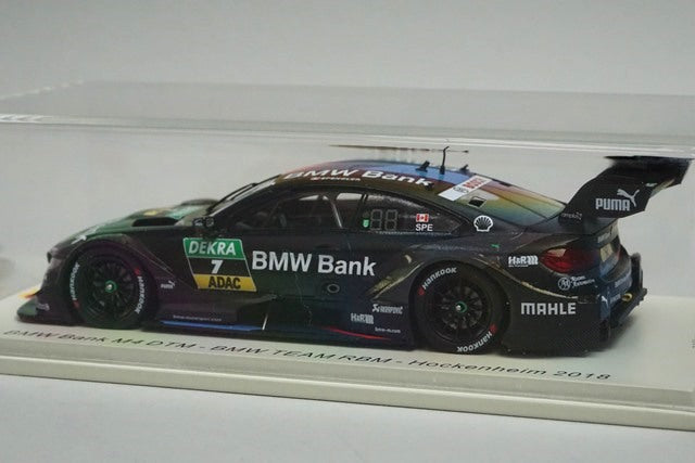 1:43 SPARK SG630 BMW Bank M4 DTM BMW TEAM RBM Hockenheim B.Spengler 2018 #7