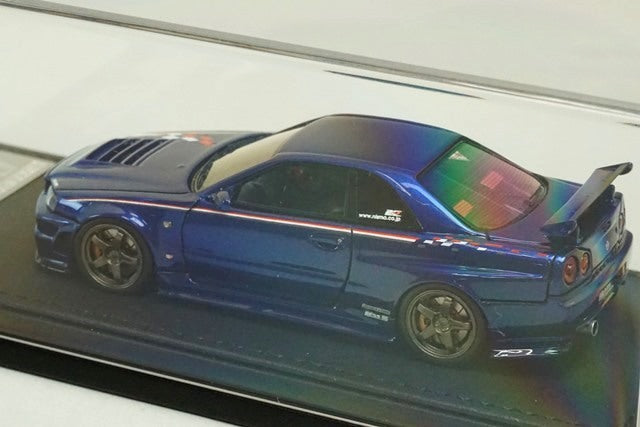 1:43 ignition model IG1770 Nismo R34 GT-R Z Tune Bayside Blue Tokyo Auto Salon 2019 Limited