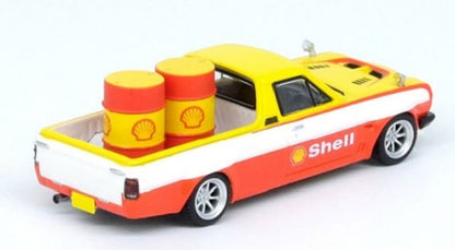 IN64-HKT-SHELL INNO MODELS 1:64 Nissan Sunny Truck HAKOTORA Pick-Up "Shell"