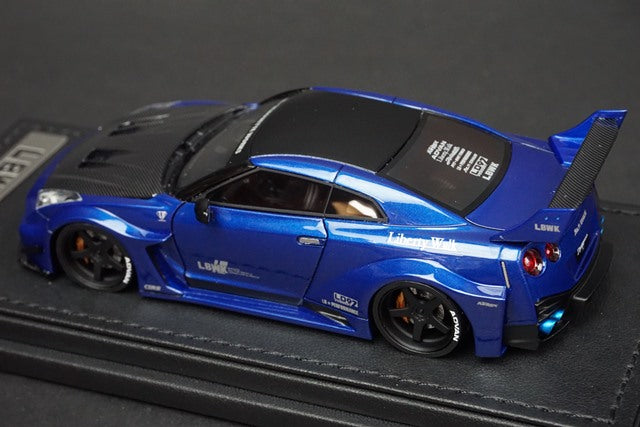 1:43 ignition model IG2544 LB Silhouette Works GT Nissan 35GT-RR Blue Metallic