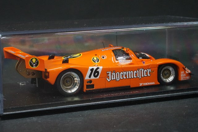 1:43 SPARK CAP04300211 Porsche Special Order Porsche 962 6.Platz Sportwagen WM Nurburgring 1989 #16 Jagermeister