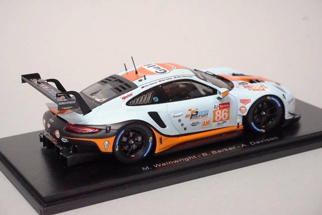 1:43 SPARK S7041 Porsche 911 RSR Gulf Racing 24h Le Mans 2018 #86