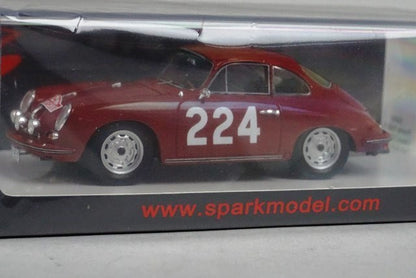 1:43 SPARK S6601 Porsche 356B T6 Carrera 2 Monte Cario Rally 1964