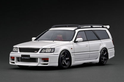 IG2889 ignition model 1:18 Nissan STAGEA 260RS (WGNC34) White With Engine