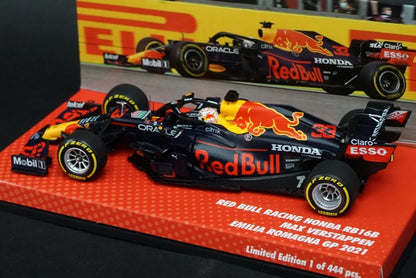 1:43 MINICHAMPS 413210133 Red Bull Racing Honda RB16B Emilia Romagna GP M.Verstappen 2021 #33