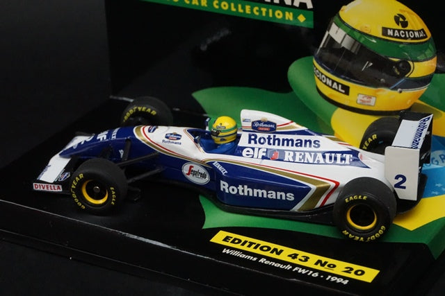 1:43 MINICHAMPS 540944312 Williams Renault FW16 A.Senna 1994 #2 Rothmans ASC No.20