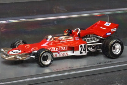 1:43 SPARK S5345 Lotus 72C US GP 1970 Winner #24 E.Fittipaldi