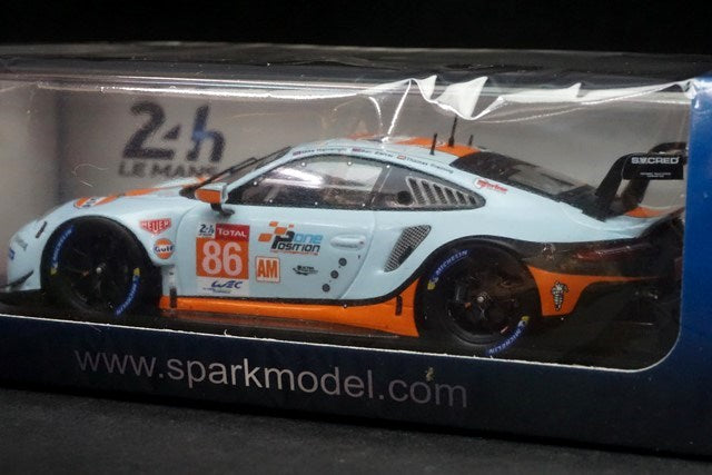 1:43 SPARK S7946 Porsche 911 RSR Gulf Racing Le Mans LM 24h 2019 #86