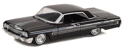 51462 GreenLight 1:64 Chevrolet 1964 Impala Lowrider Black North America Lmited