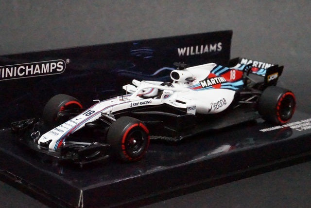 1:43 MINICHAMPS 417180018 Williams MARTINI Racing Mercedes FW41 2018 #18 L.Stroll