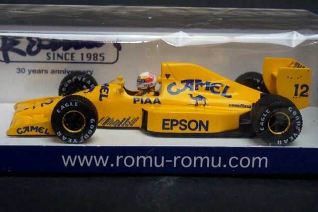 1:43 SPARK ROMU013 Lotus 101 Judd Australia GP 4th Satoru Nakajima 1989 #12 CAMEL