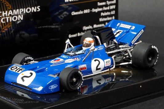 1:43 MINICHAMPS 436710002 Tyrrell Ford 003 J.Stewart German GP Winner 1971 #2 World Champion