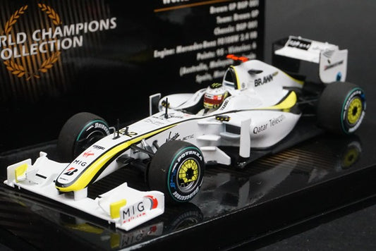 1:43 MINI CHARPS 436090022 Brawn GP GBP001 F1 World Champion 2009 #22 J.Button