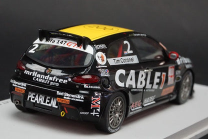 1:43 SPARK S0481 Alfa Romeo 147 GTA 2003 Winner #2 Tim Coronel