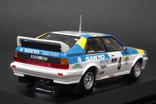 1:43 MINICHAMPS 430821904 Audi Quattro Swedish Rally 1982 Winner #4 Blomquist/Cederberg