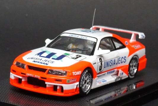 1:43 TOMICA EBBRO UNISIA JECS Skyline R33 #3 HASEMI MOTOR SPORT