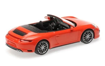 410067231 MINICHAMPS 1:43 Porsche 911 Carrera 4S Cabriolet 2017 Orange