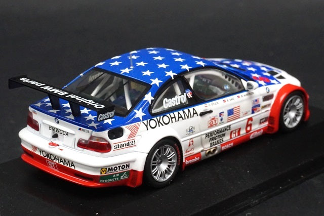 1:43 MINICHAMPS 400012106 BMW M3 GTR ALMS "Petit Le Mans" 2001 GT Class Winner #6