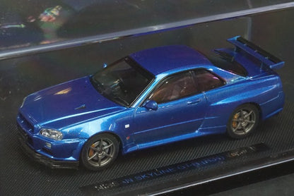 1:43 EBBRO 44148 Nissan Skyline GT-R R34 V Spec II Metallic Blue