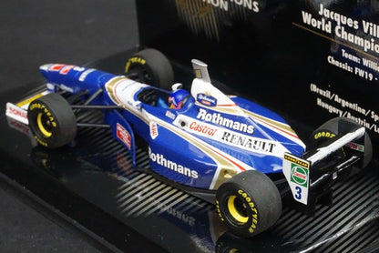 1:43 MINICHAMPS 436970003 Williams Renault FW19 World Champion J.Villeneuve 1997 #3 Rothmans